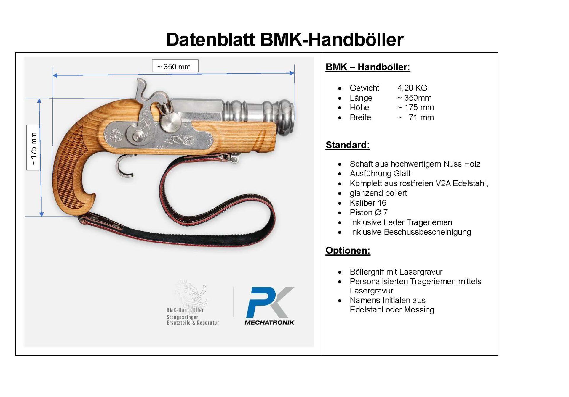 Handböller Koffer Komplett Kaliber 16 – Bild 4